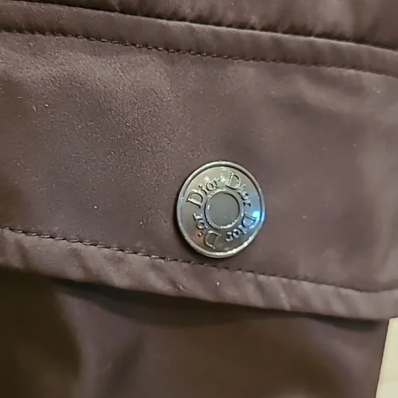 Christian Dior Vintage Winter Jacket in Chestnut Brown with Fur Trim size 40 / 8 - Picture 8 of 15